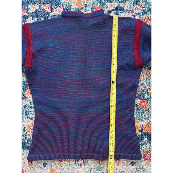 Meggi Hand Loomed 100% Wool Sweater Cowl Neck Made in Germany Size M - Picture 6 of 6